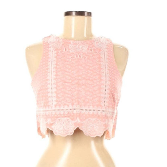 Divided by H&M Tops - Divided by H&M Sleeveless Embroidered Crop Top 100% cotton Size 8